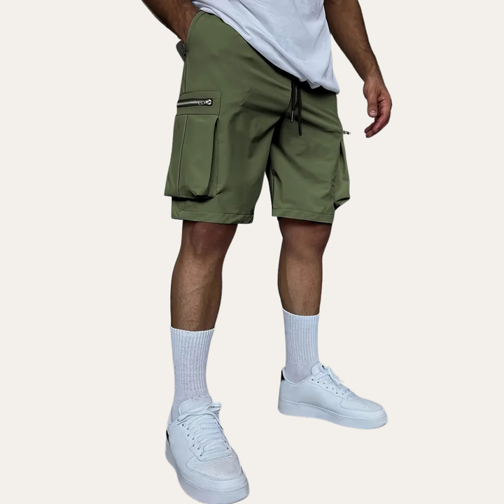 Herren Cargo Shorts Bequeme Shorts mit Taschen und elastischem Bund | Vestea