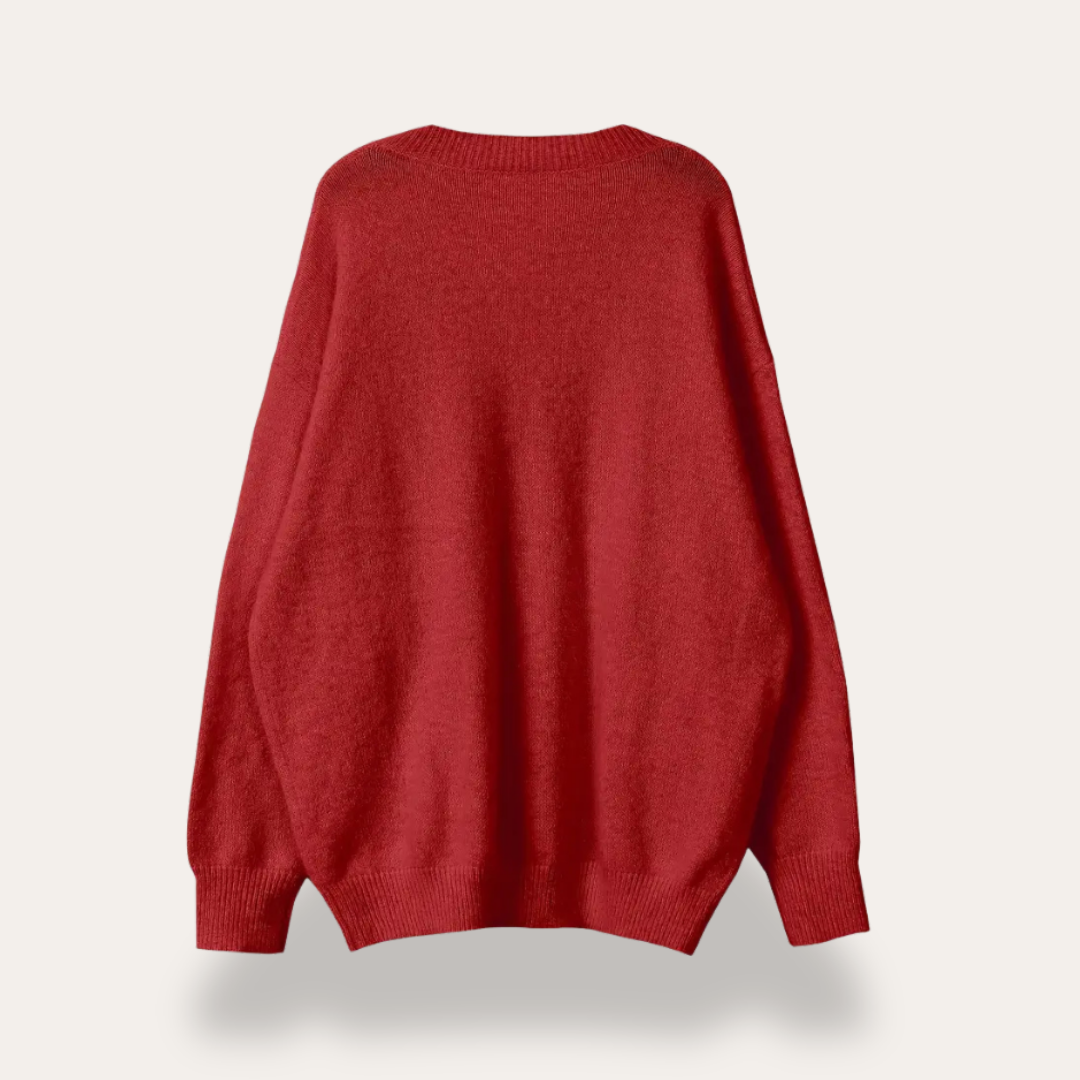Strickpullover mit Perlendetails für Damen | Vestea