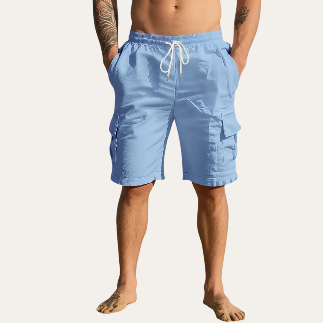 Herren Cargo-Shorts mit Elastischem Bund | Vestea
