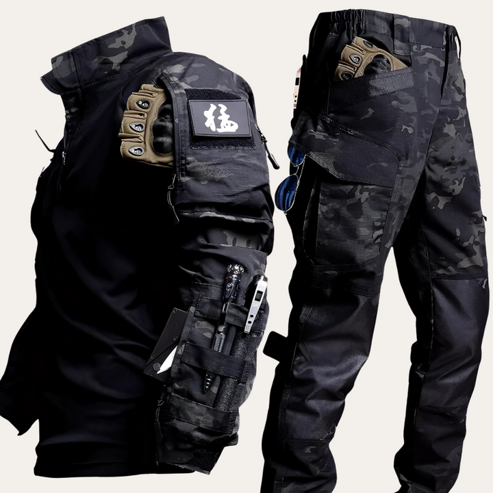 Herren Taktik-Outfit mit Multi-Camouflage Design | Vestea