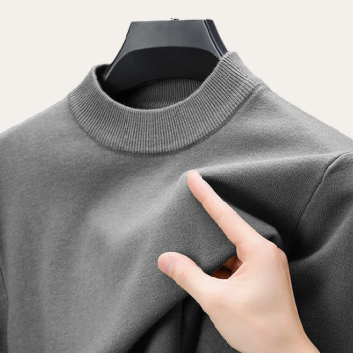 Herren Pullover Rundhals Langarm Basic | Vestea