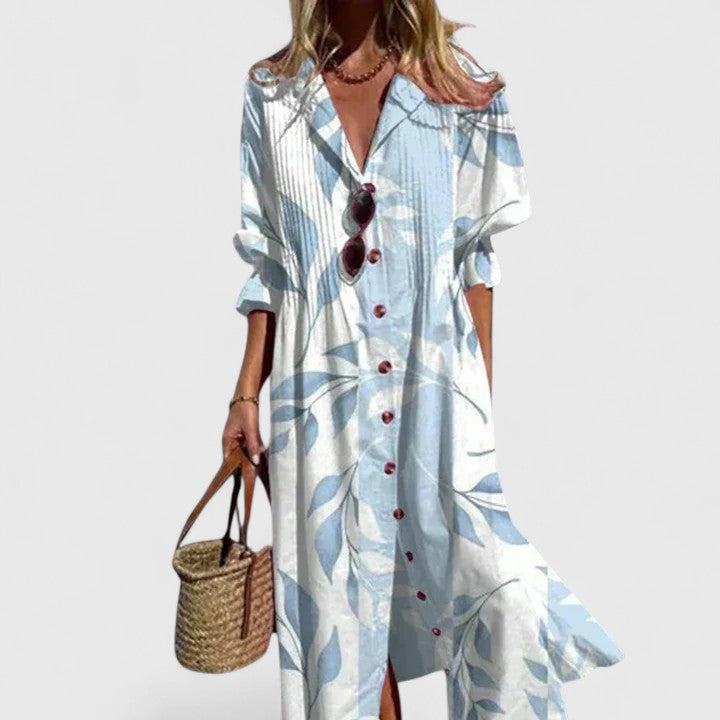 Vestido de mujer estilo bohemio manga corta