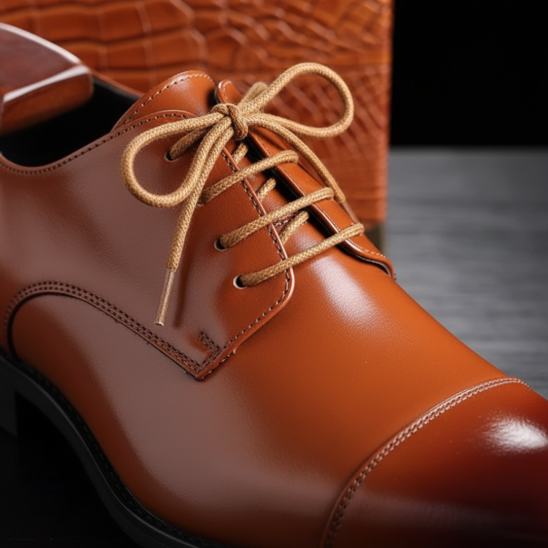 Elegante Herren Derby Schuhe Cap-Toe | Vestea