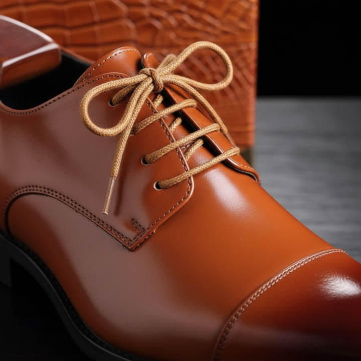 Elegante Herren Derby Schuhe Cap-Toe | Vestea