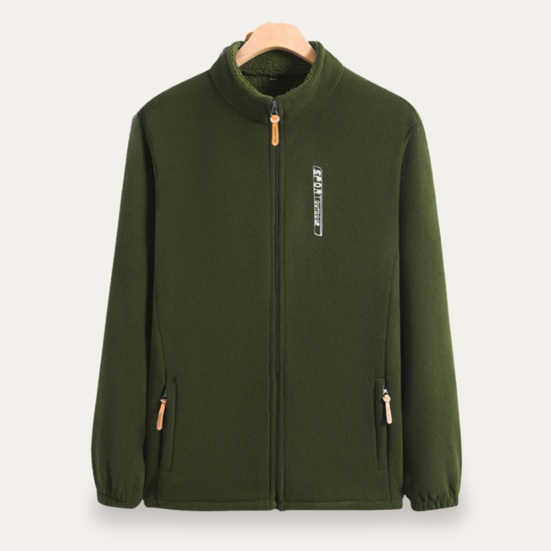 Herren Fleecejacke mit Stehkragen und Reißverschluss | Vestea
