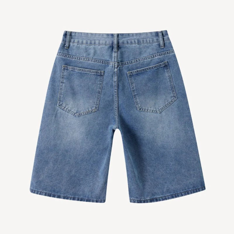 Herren Weite Baggy-Jeans-Shorts | Vestea