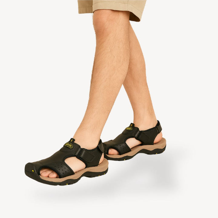 Orthopädische Trekking-Ledersandalen für Herren | Vestea
