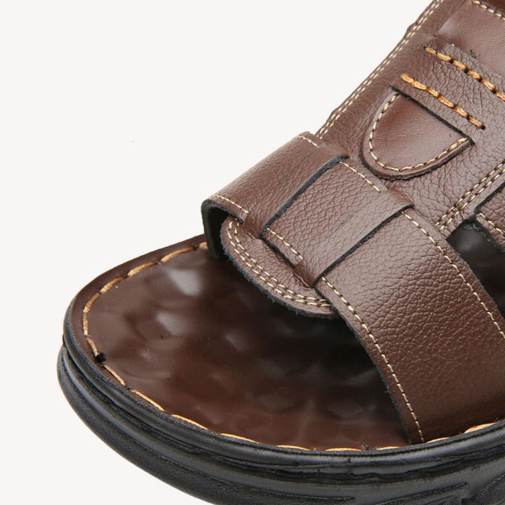 Herren Leder Orthopädische Sandalen | Vestea