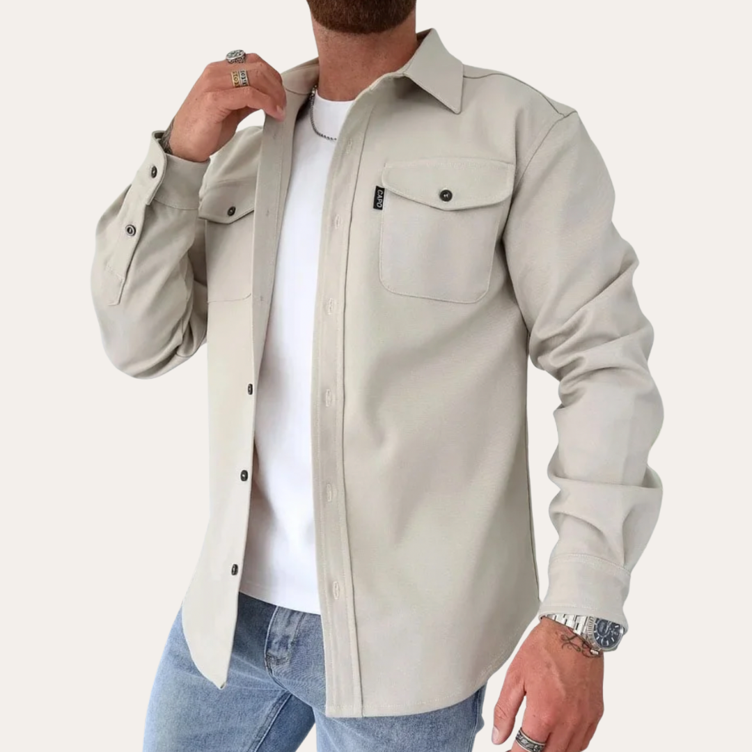 Herren Freizeit Overshirt mit Taschen | Vestea