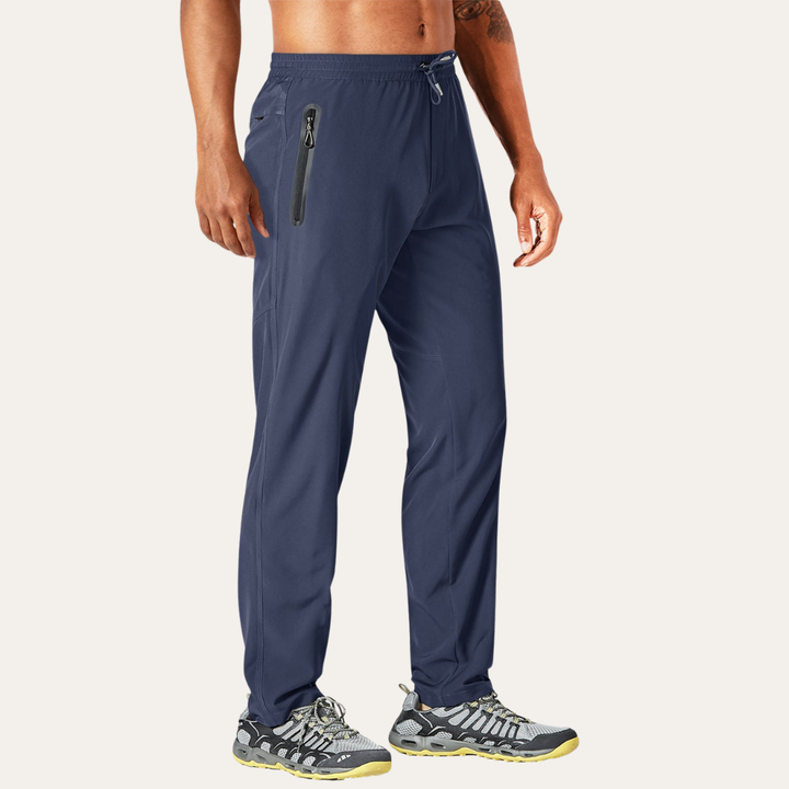 Herren Sporthose mit Reißverschluss-Taschen atmungsaktiv leicht Training | Vestea