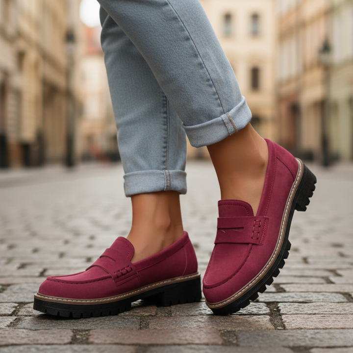 Damen Loafer mit Profilsohle Elegant | Vestea