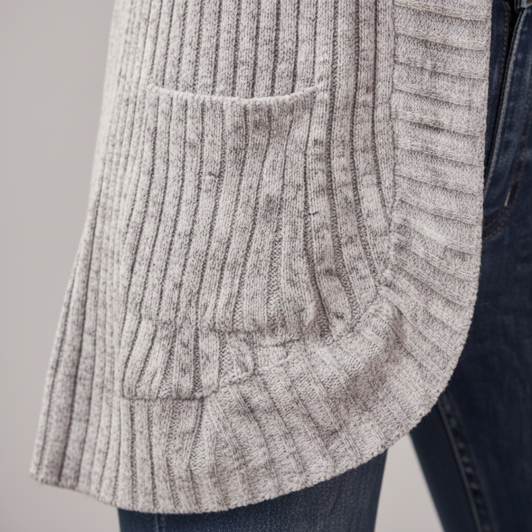 Offene, langärmelige Strickjacke für Damen | Vestea