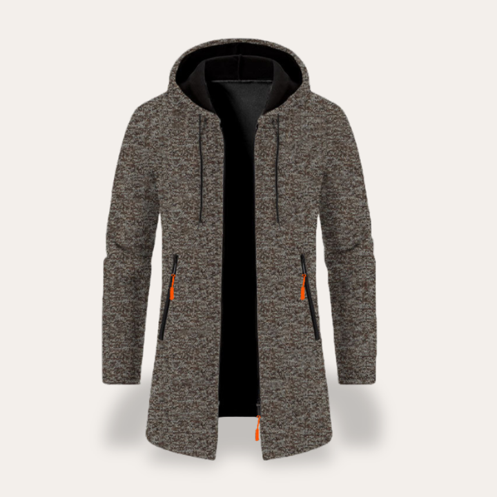 Herren Kapuzenjacke Langarm Mit Reißverschluss Freizeit | Vestea