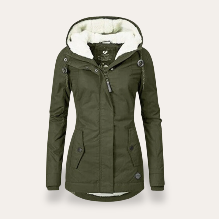 Damen Winterjacke wasserdicht mit Fleecefutter und Kapuze – verschiedene Farben | Vestea