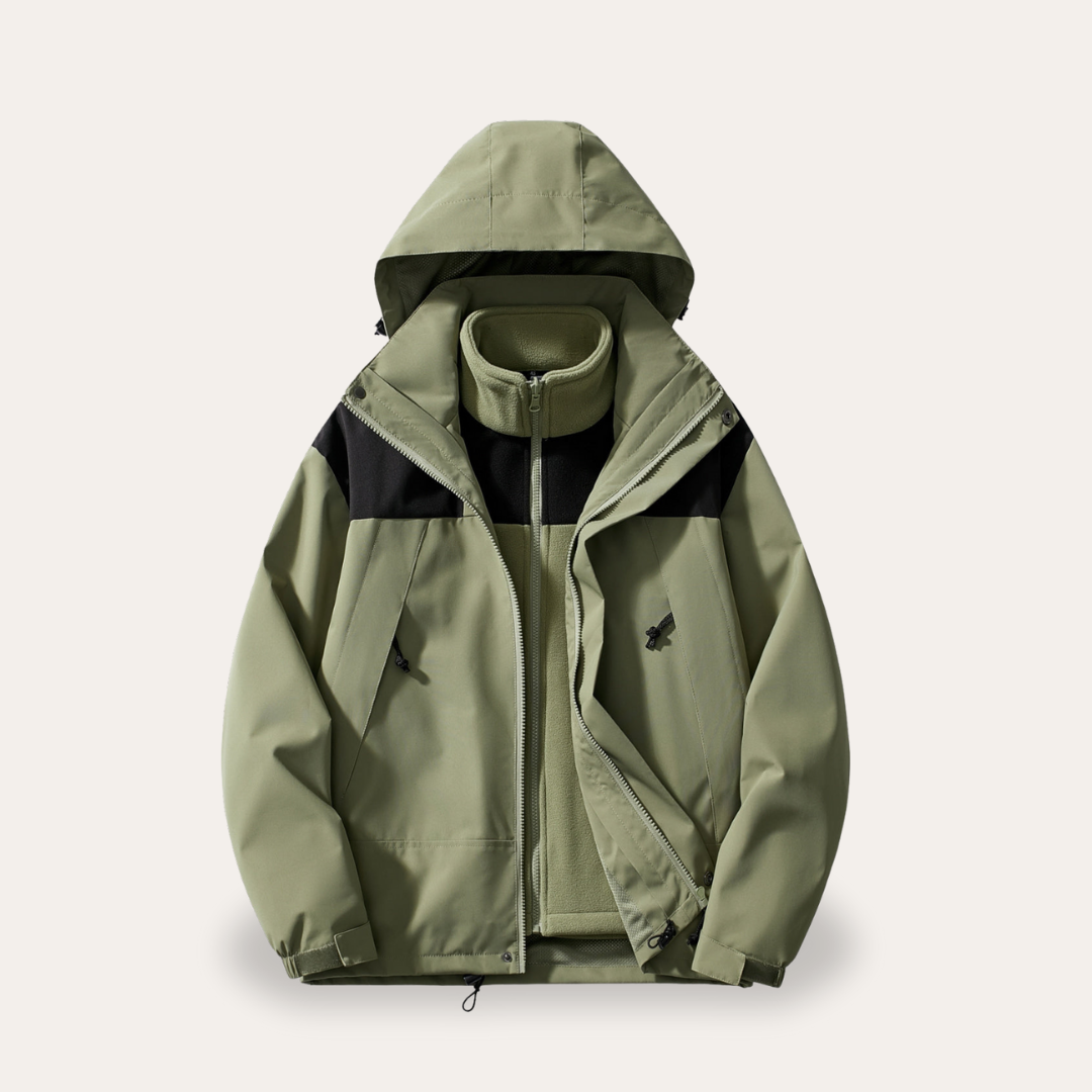 Herren Outdoorjacke mit Abnehmbarer Kapuze | Vestea