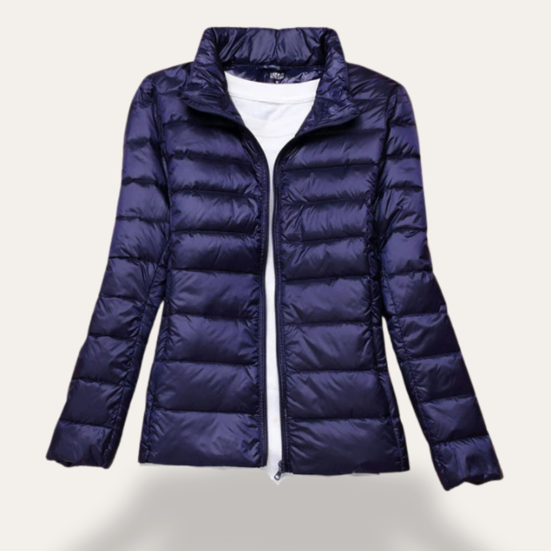 Damen Steppjacke mit Kapuze, leicht, wasserabweisend | Vestea