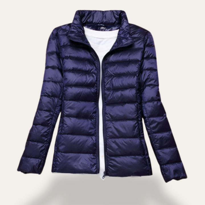 Damen Steppjacke mit Kapuze, leicht, wasserabweisend | Vestea