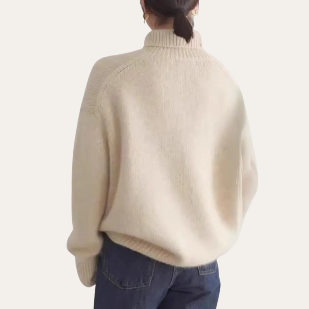 Damen Rollkragenpullover aus Strick | Vestea
