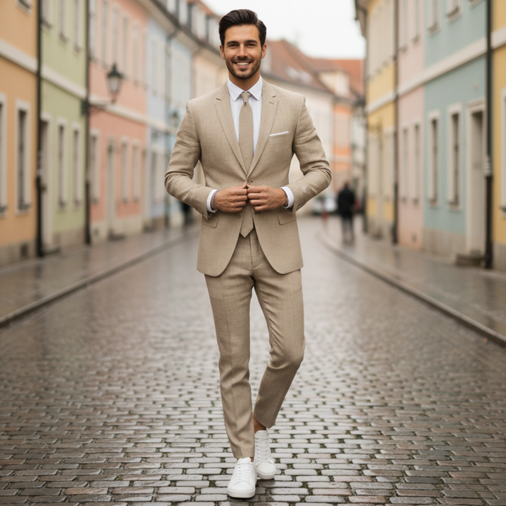 Herrenanzug mit Jackett und Hose – Slim-Fit-Businessanzug | Vestea