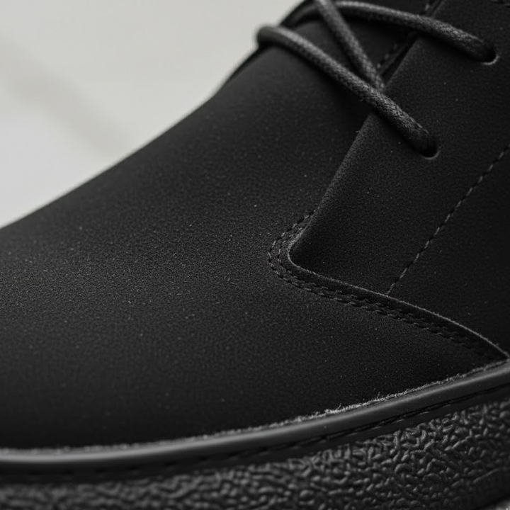 Zapatos ortopédicos para hombre con parte superior de ante y soporte acolchonado