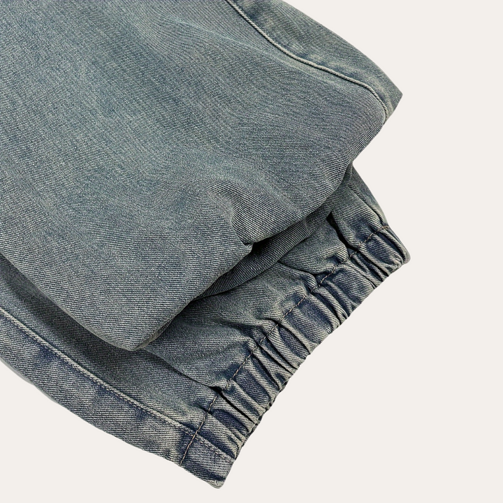 Y2K Weite Denim Jogginghose für Damen | Vestea