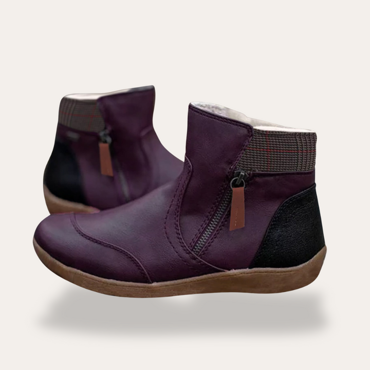Damen Orthopädische Stiefeletten mit Reißverschluss | Vestea