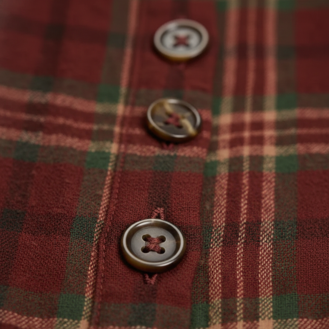 Women Plaid Button Down Maxi Dress