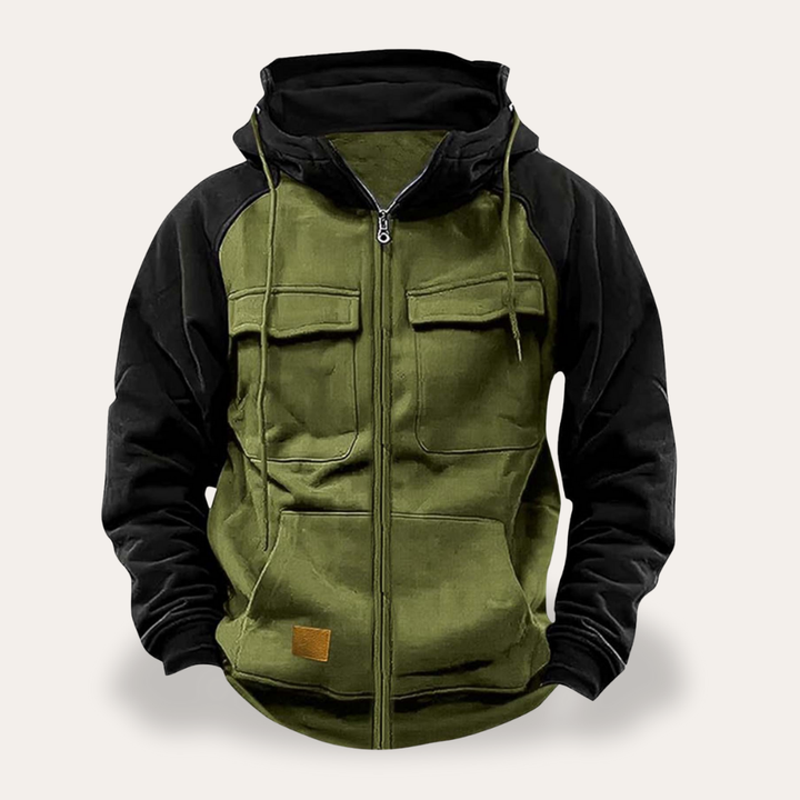 Herren Kapuzenjacke Sweatshirt mit Reißverschluss | Vestea