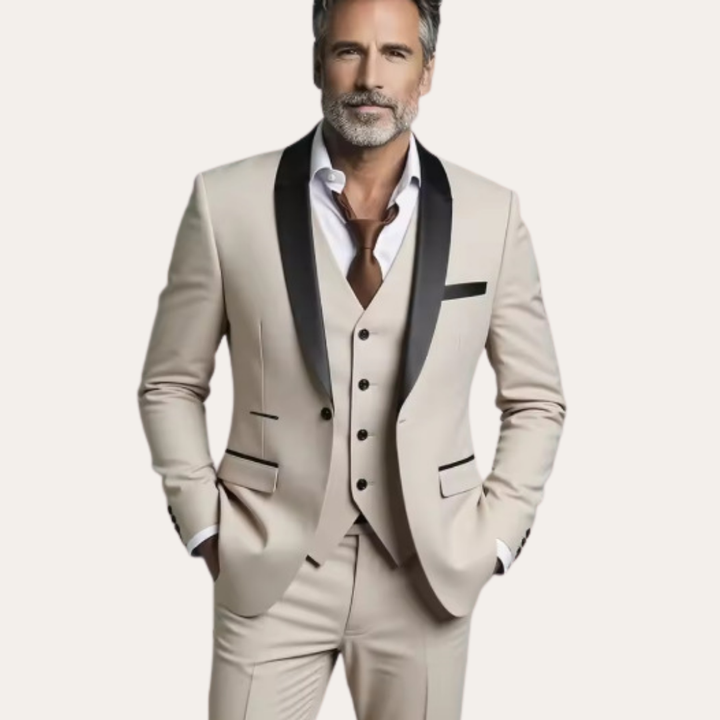 Herren Anzug 3-teilig Slim Fit Elegant Festlich | Vestea