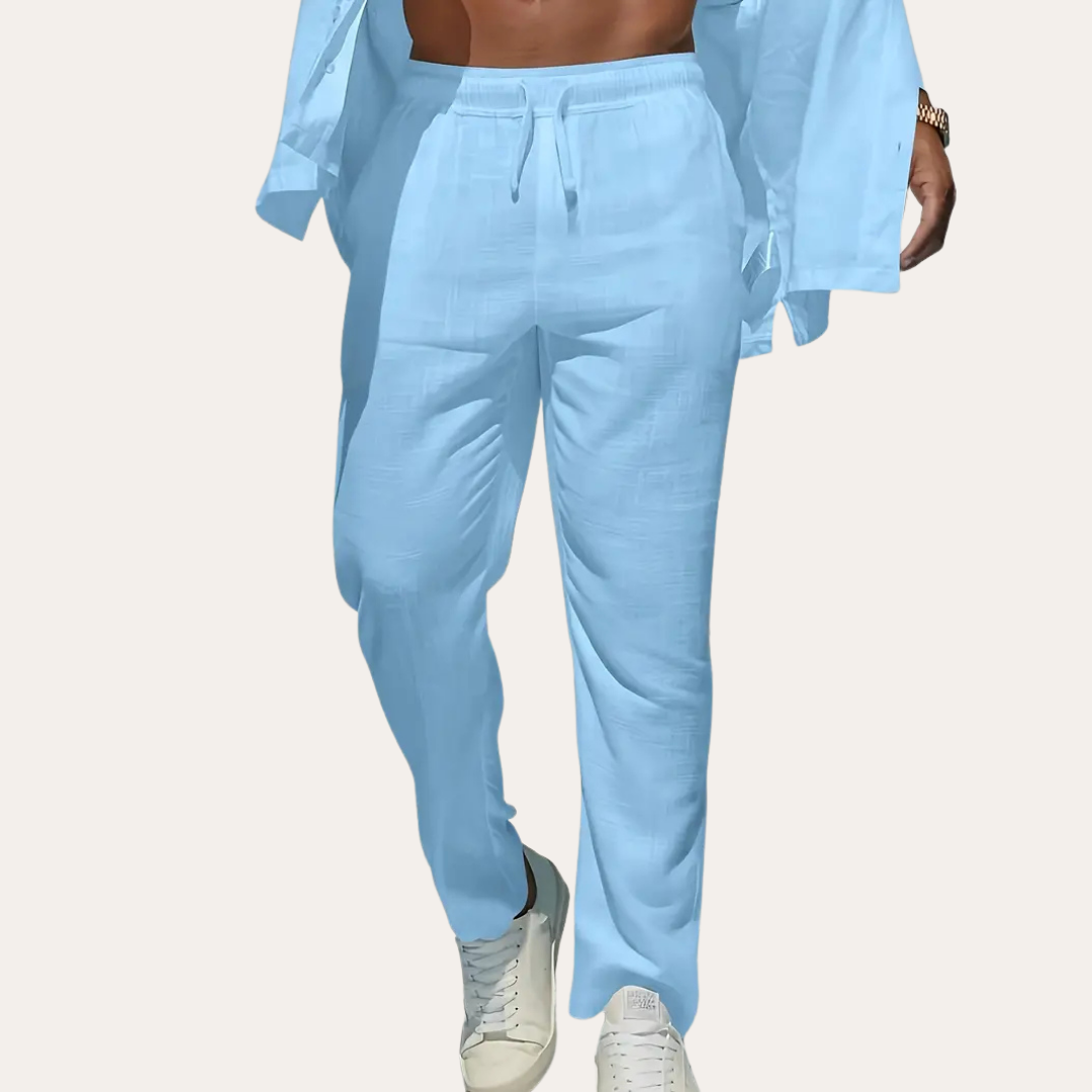 Herren Leinenhose, Atmungsaktive, bequeme Sommerhose | Vestea