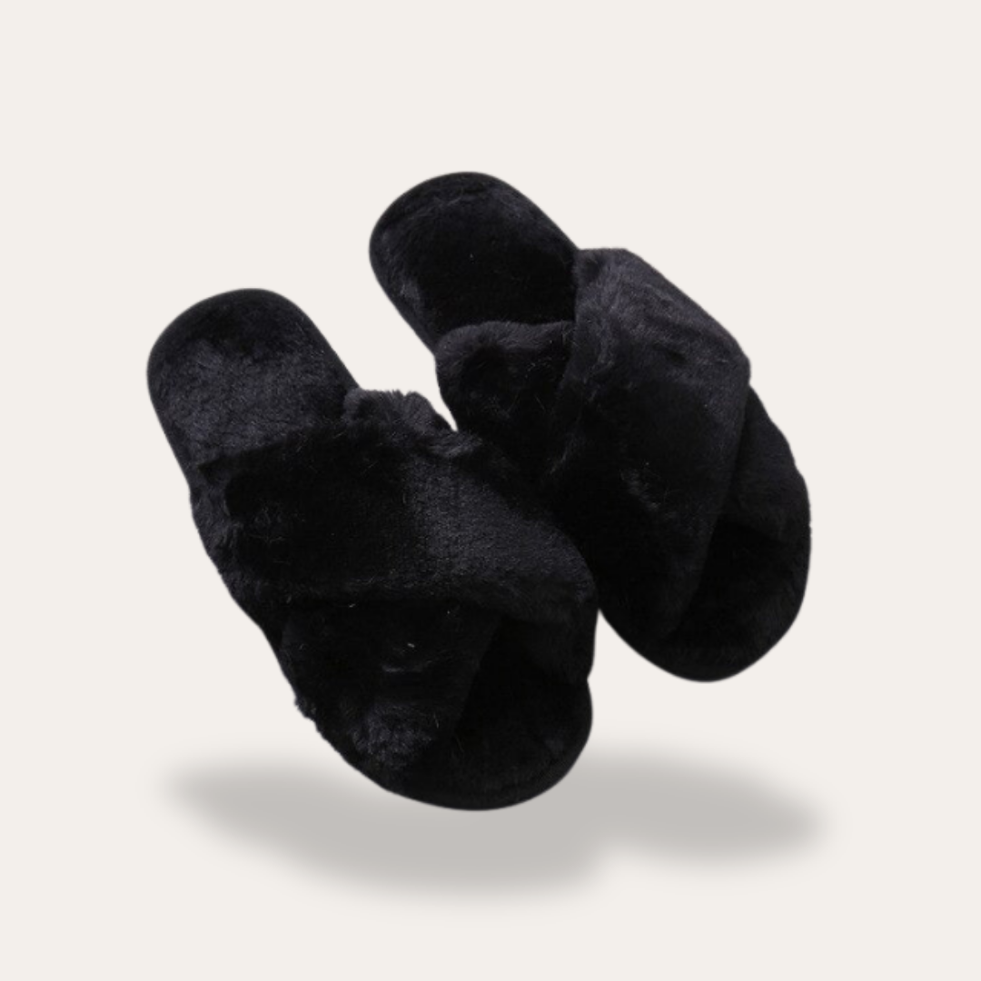 Orthopädische Damen Hausschuhe mit Kreuzband Design | Vestea