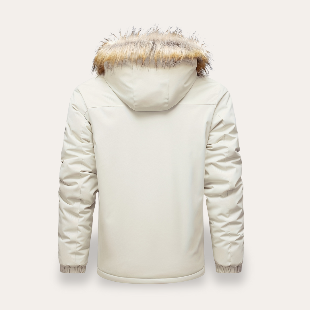 Herren-Winterparka mit Kapuze und Kunstfellbesatz | Vestea