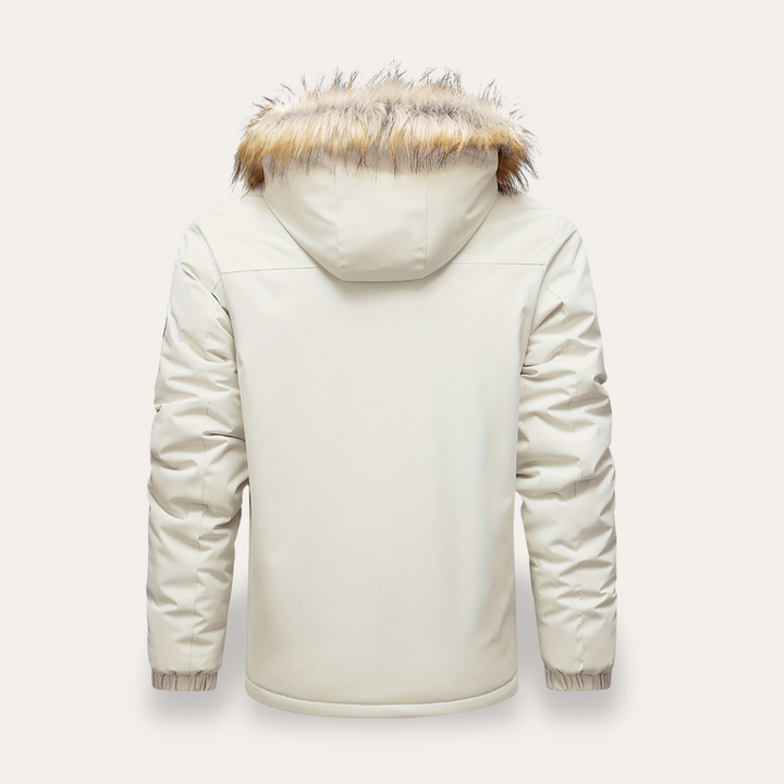 Herren-Winterparka mit Kapuze und Kunstfellbesatz | Vestea