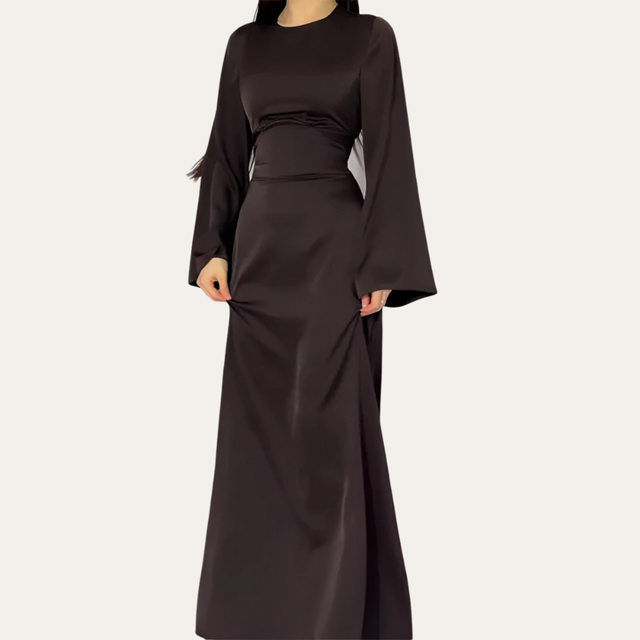 Damen Maxikleid Langarm Elegant Abendmode | Vestea