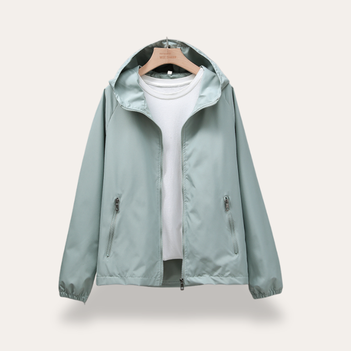 Damen Leichte Kapuzenjacke Windjacke Outdoor Sport | Vestea