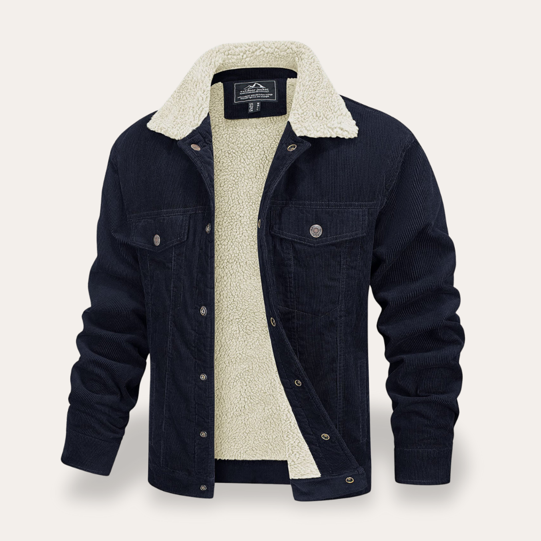 Herren Cordjacke mit Teddyfutter | Vestea