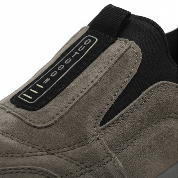 Men Orthopedic Synthetic Suede Slip On Walking Shoes