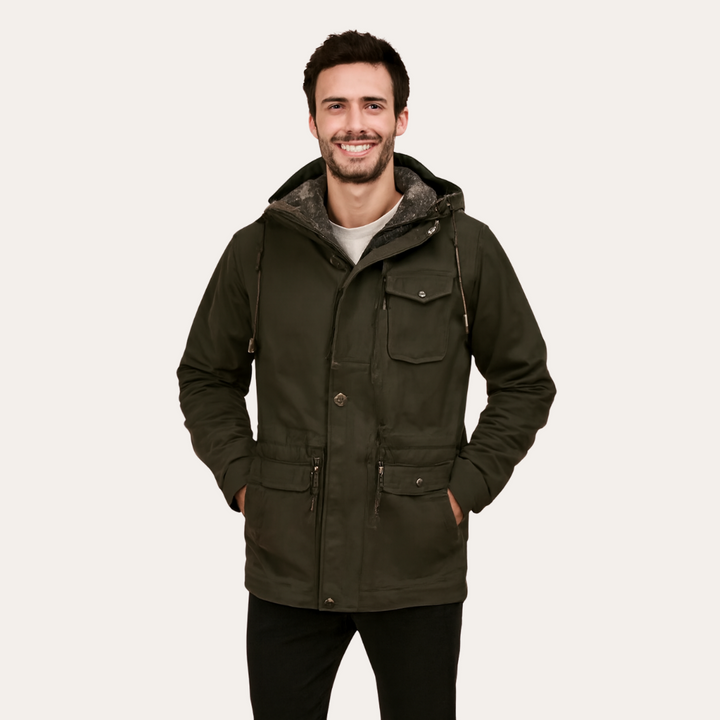 Winterjacke mit Kapuze für Herren | Vestea