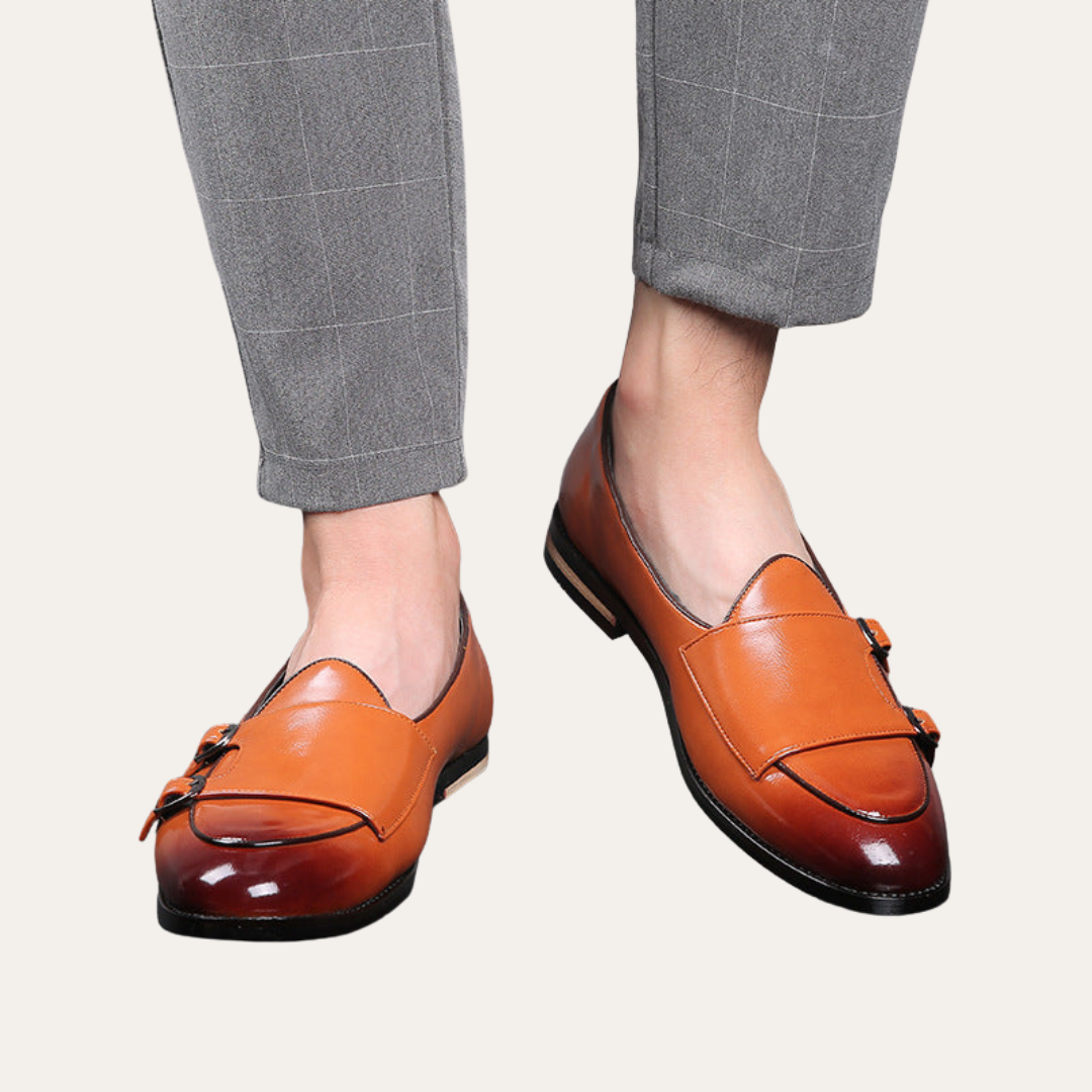 Herren Leder Orthopädische Loafer Slipper | Vestea
