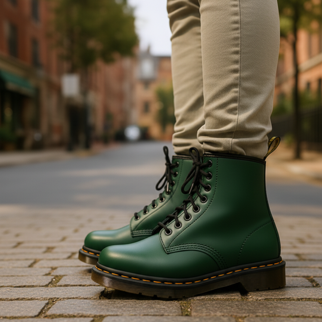 Orthopädische Damen Schnürstiefel mit Profilsohle | Vestea