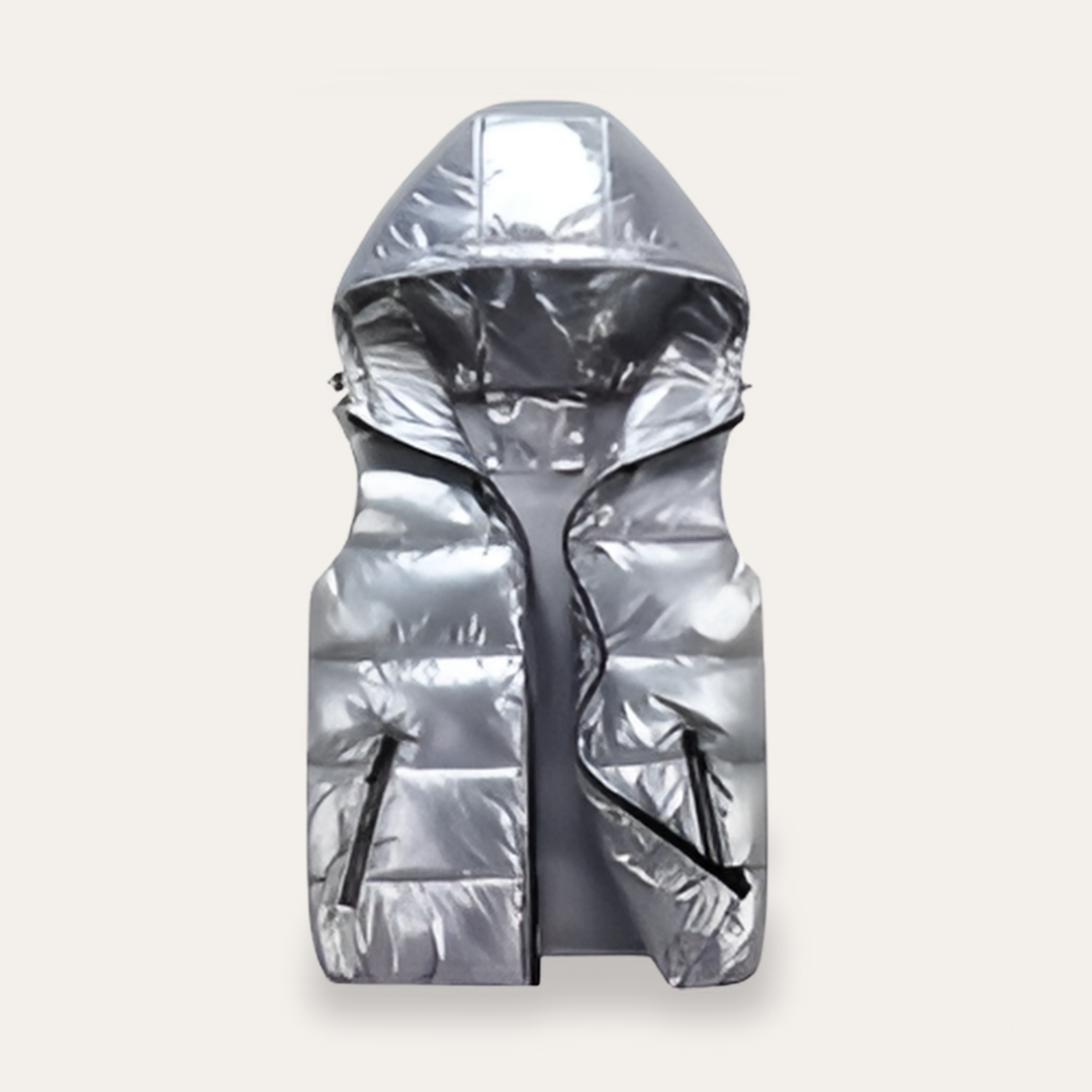 Damen Steppweste mit Kapuze Winter | Vestea