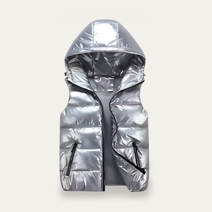 Damen Steppweste mit Kapuze Winter | Vestea