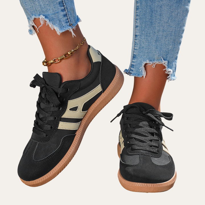 Damen Orthopädische Leder-Sneaker – Bequeme Freizeitschuhe mit Fußbett, Weicher Sohle & Ergonomischer Passform | Vestea