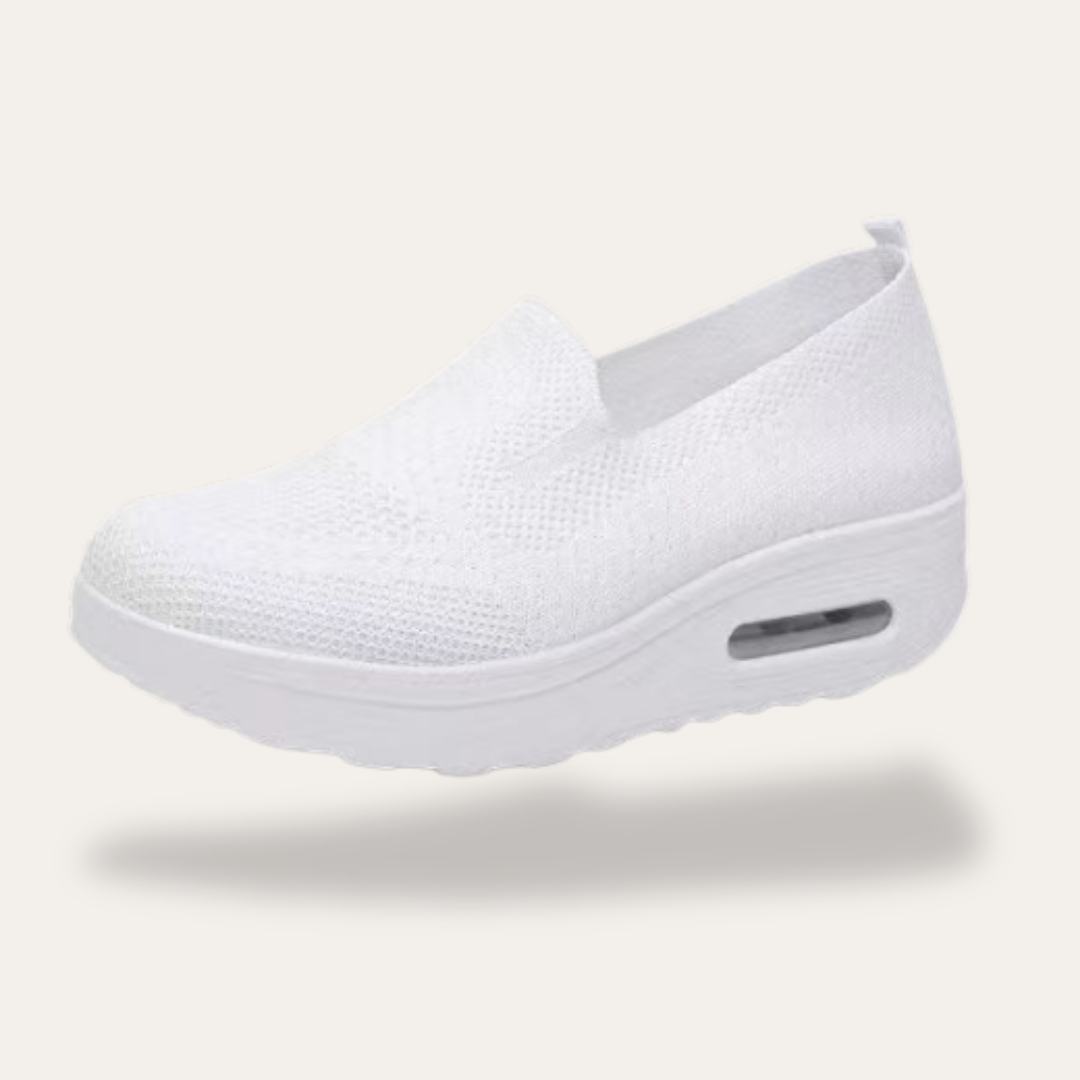 Damen Orthopädische Bequeme Slip-On Turnschuhe Keilabsatz | Vestea