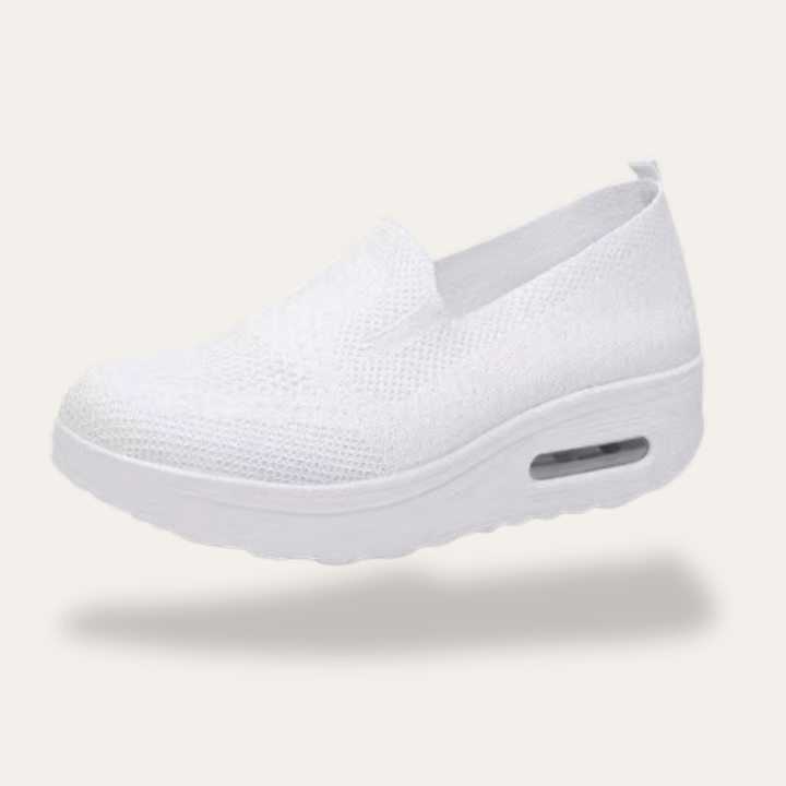 Damen Orthopädische Bequeme Slip-On Turnschuhe Keilabsatz | Vestea