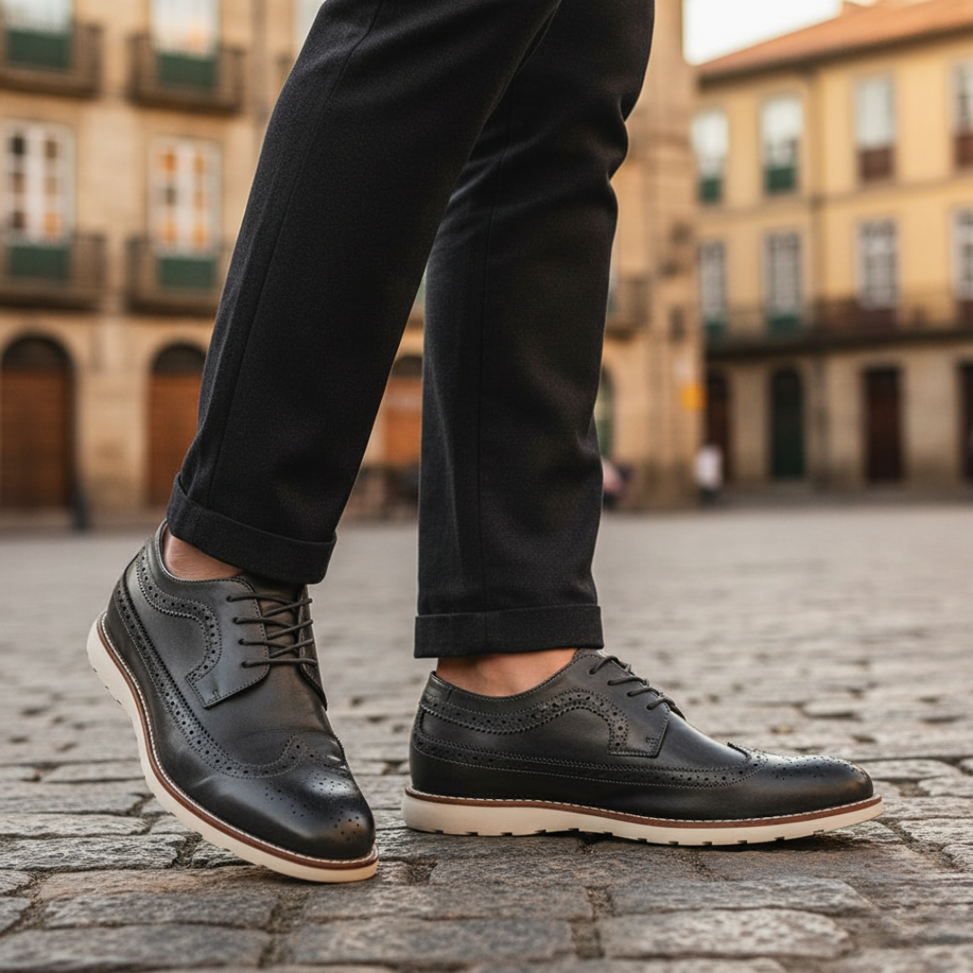 Herren Business Schnürschuhe mit Profilsohle | Vestea