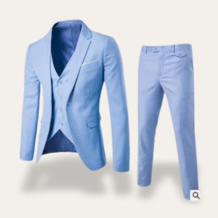 Herren Business Anzug 3-teilig Slim Fit Einreiher Anzugmode | Vestea