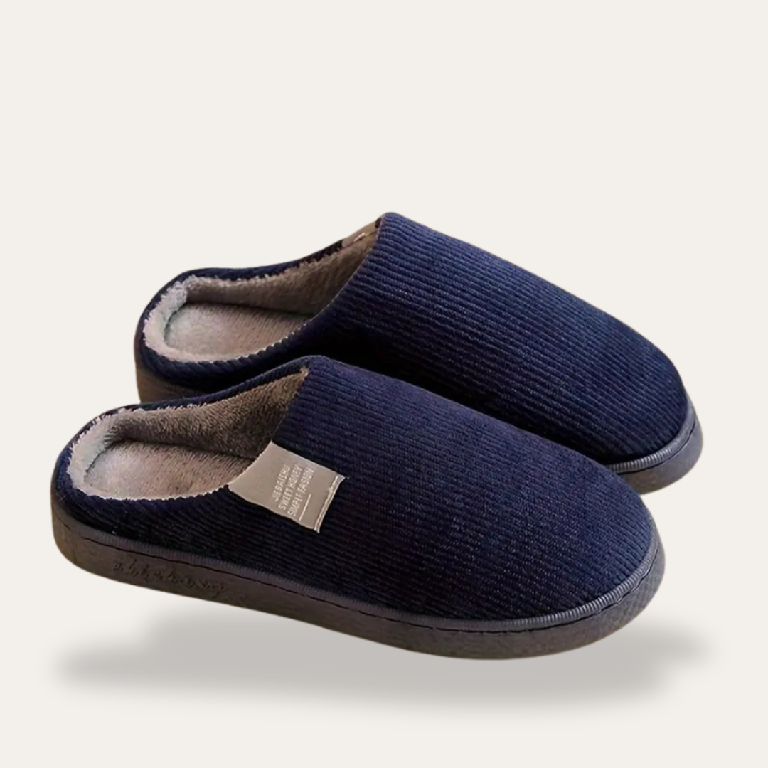 Orthopädische Hausschuhe mit Ripp-Design für Damen | Vestea