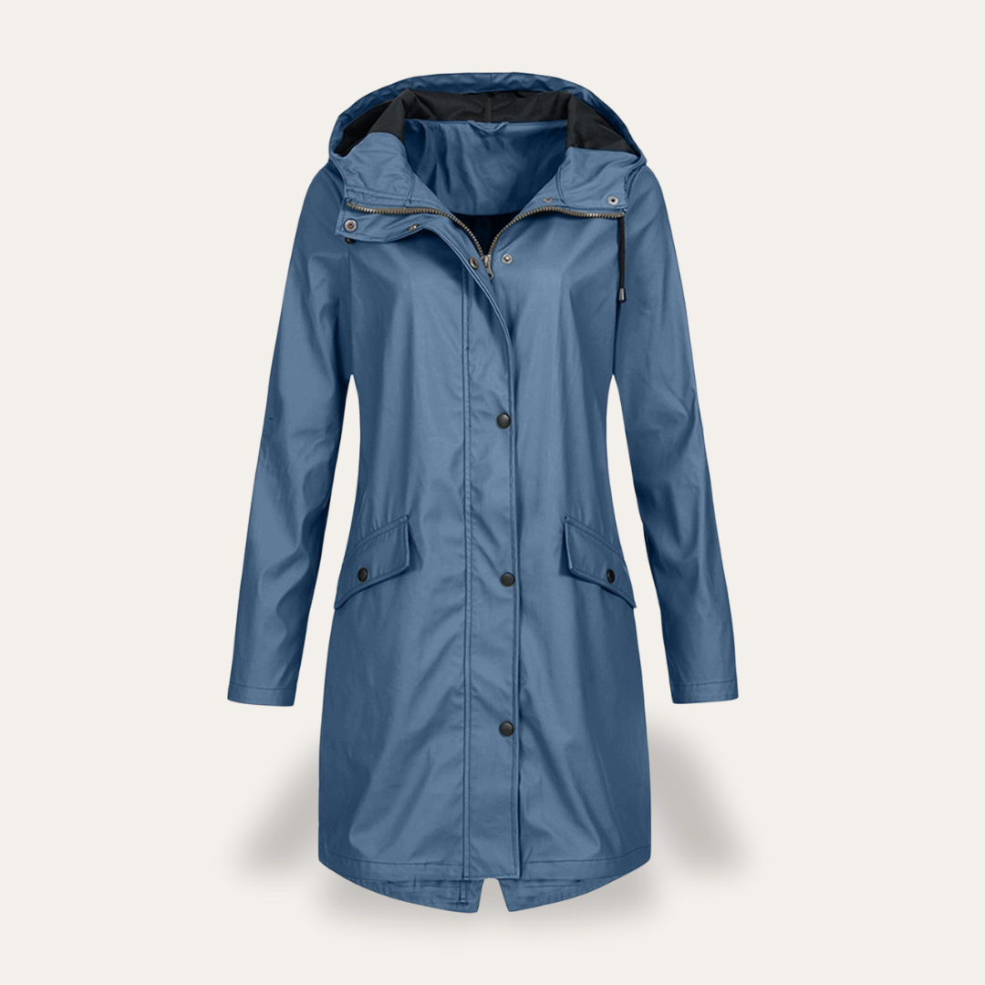 Damen Parka Übergangsjacke mit Kapuze Wasserdicht | Vestea