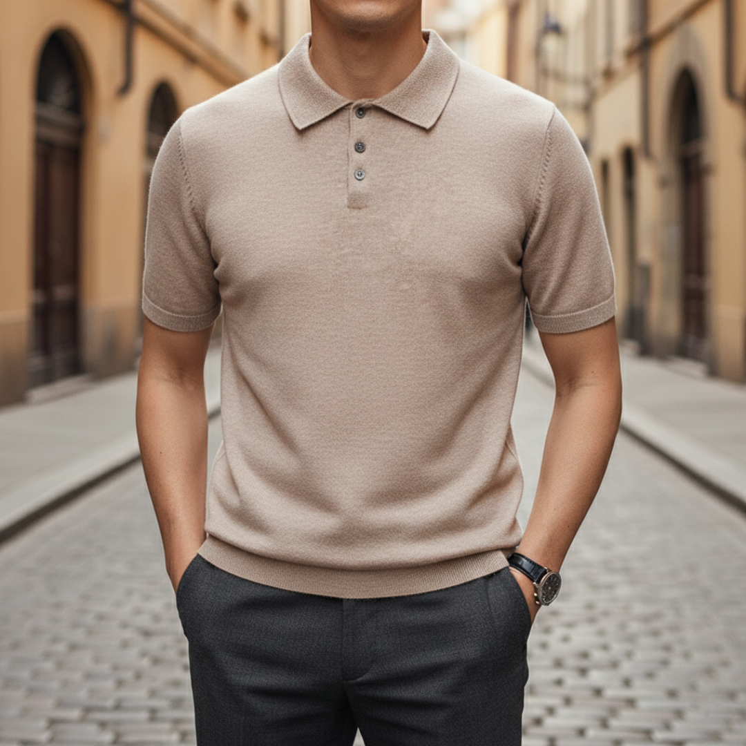 Men’s Knit Polo Shirt